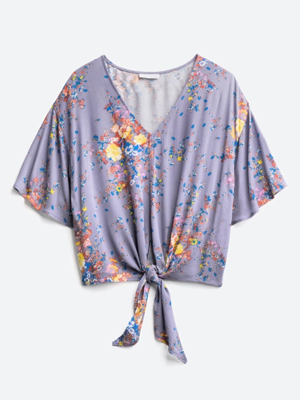 LUQ Rhee Tie Front Top